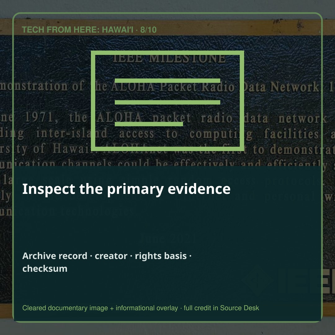 Inspect the primary evidence. The originating archive, creator, rights basis, caption, and file checksum are preserved in the Visual Source Desk.