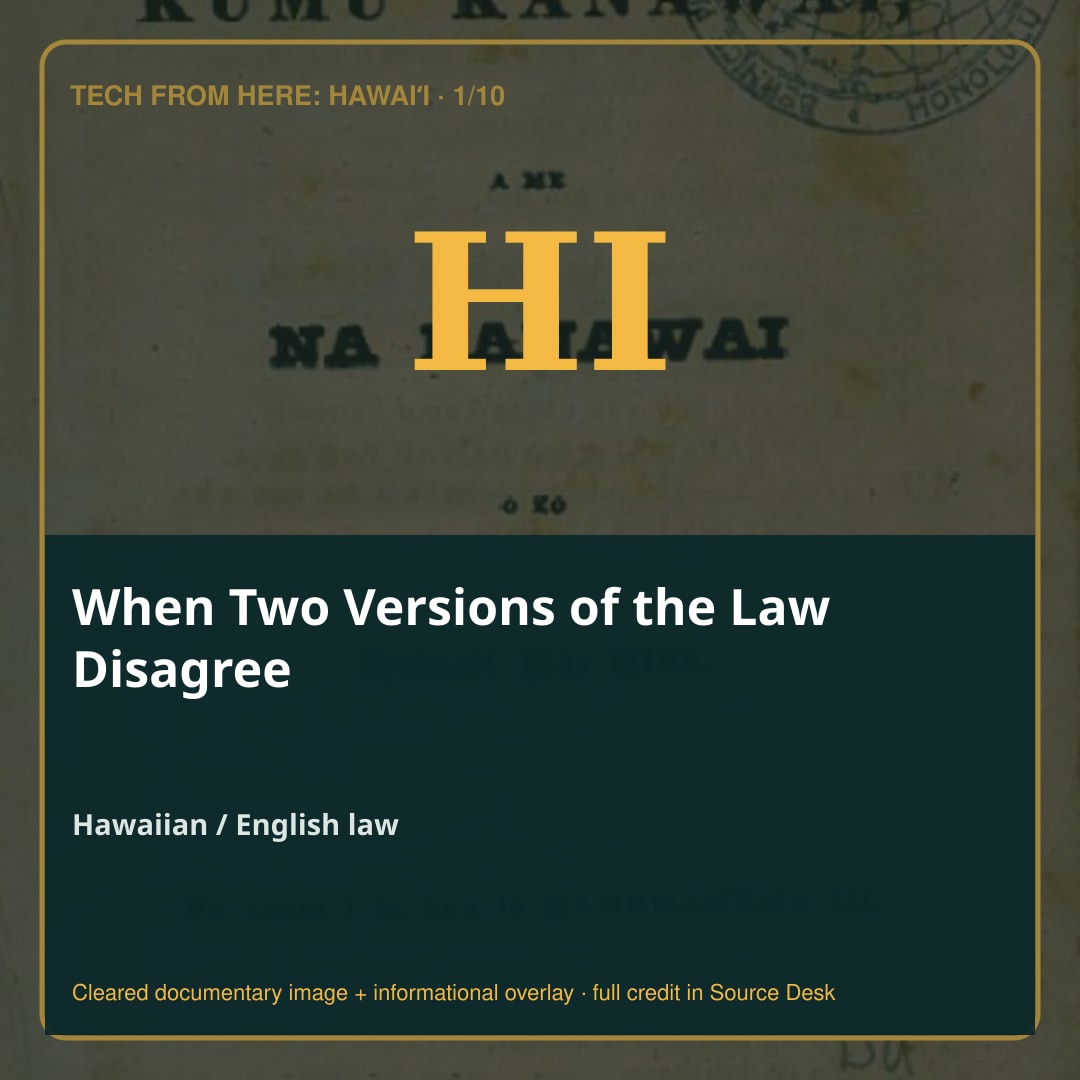 When Two Versions of the Law Disagree. A documentary-led visual story with the evidence kept in view.
