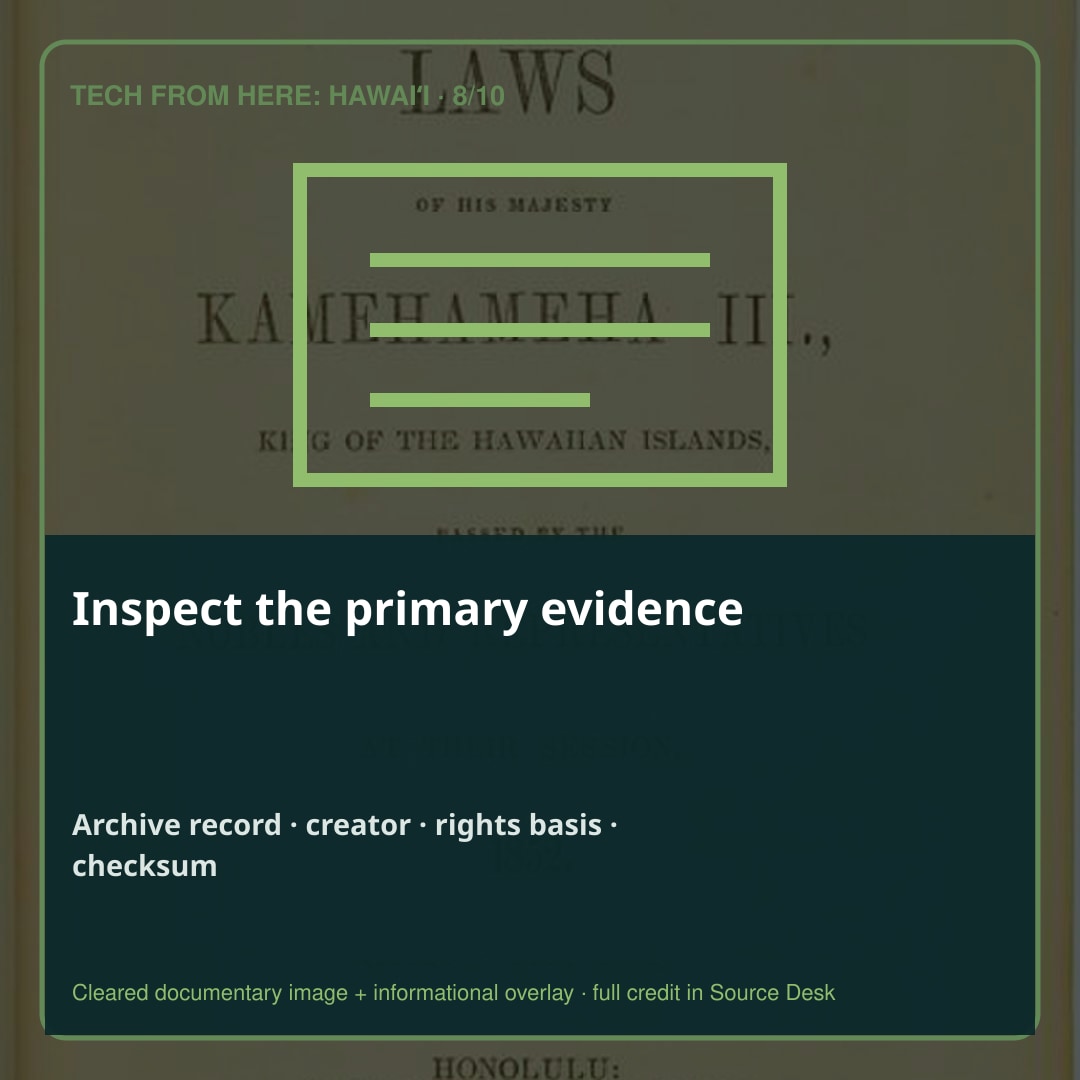 Inspect the primary evidence. The originating archive, creator, rights basis, caption, and file checksum are preserved in the Visual Source Desk.
