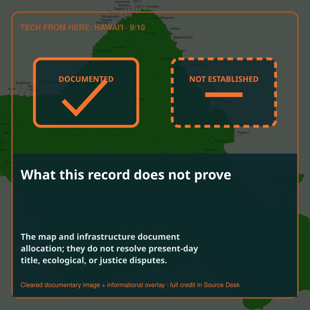 What this evidence does not prove. The story distinguishes documented facts from interpretation and open questions.