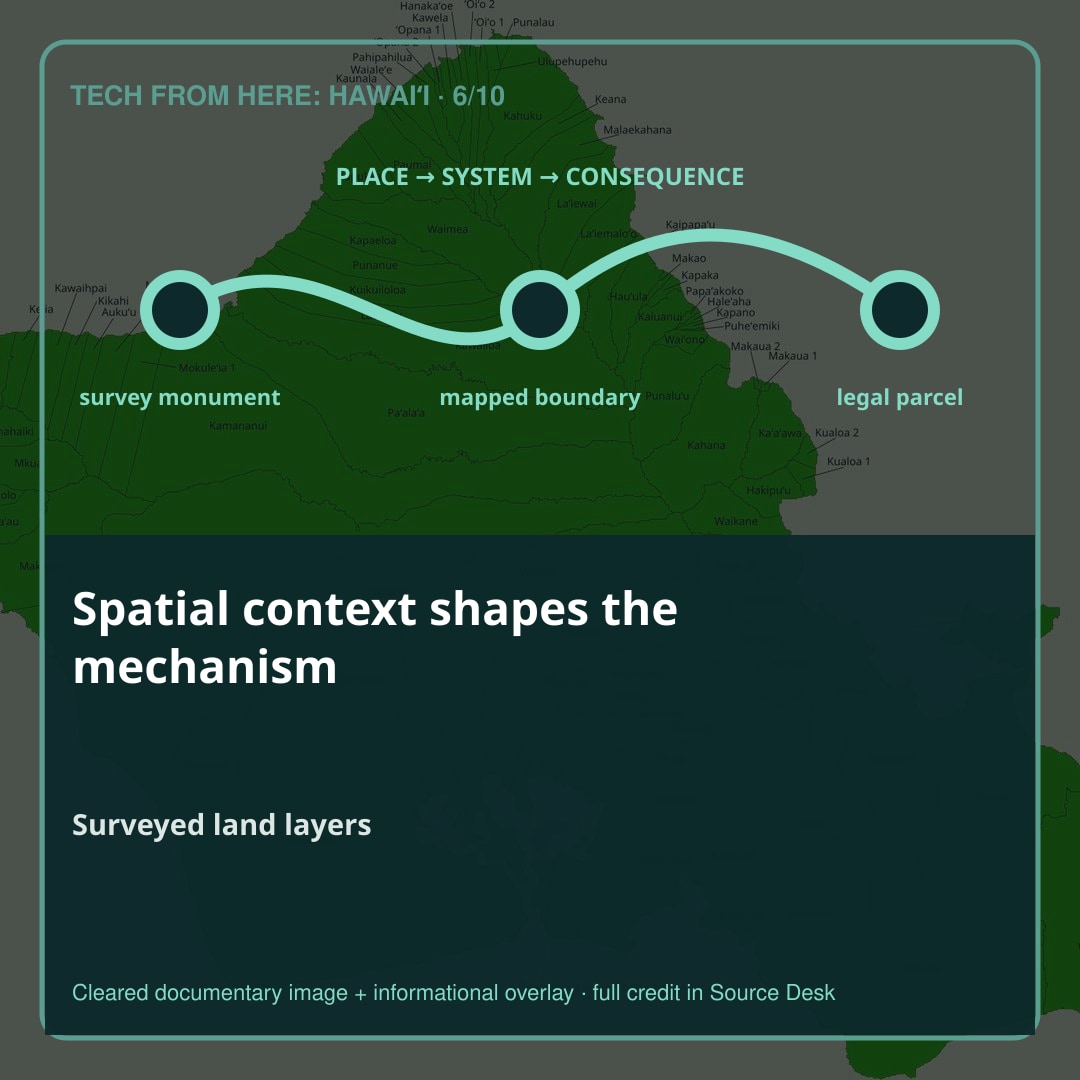 Place is part of the mechanism. A claimant did not present land itself to the commission.