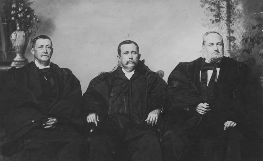 Group portrait of Hawaiian Kingdom Supreme Court justices.